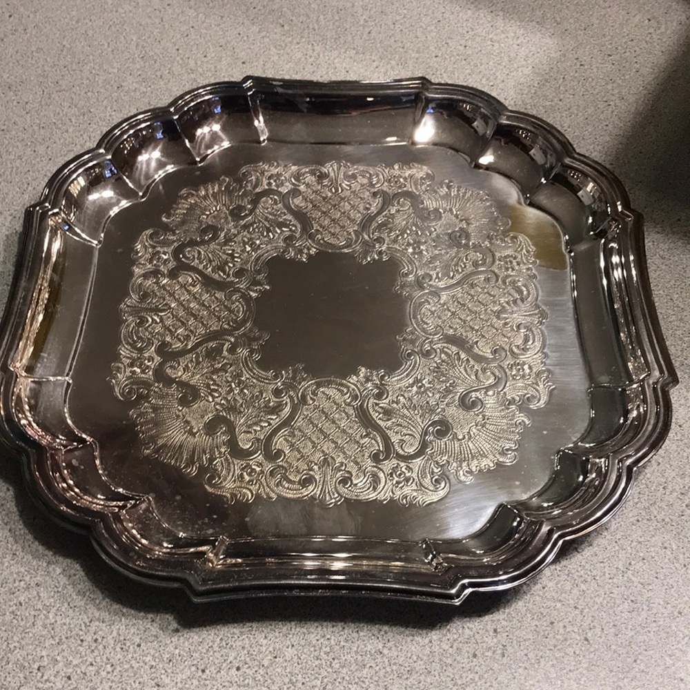 Gotham silver plated serving tray.